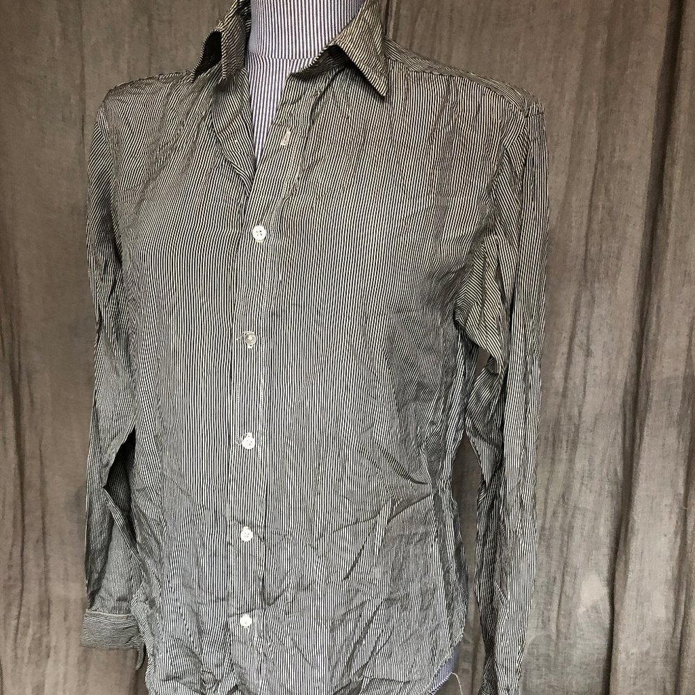 Calvin Klein Collection vintage engneerstripe SILK